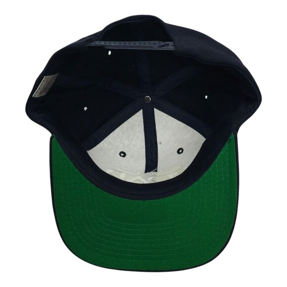 The Road Embroidered Snapback Cap Trucker Baseball Hat Yupoong Wool Blend Blue - Picture 5 of 13